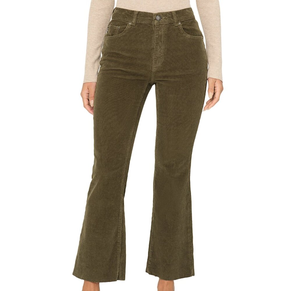 DL1961 Women's Size 31 Bridget Intasculpt Bootcut Corduroy Trellis Pants NEW